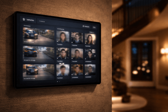 Private AI camera intelligence dashboard interface