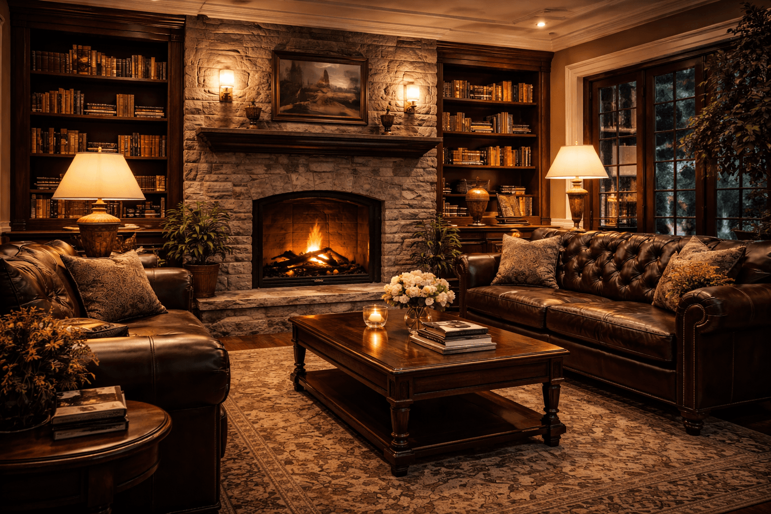 Luxury living room interior